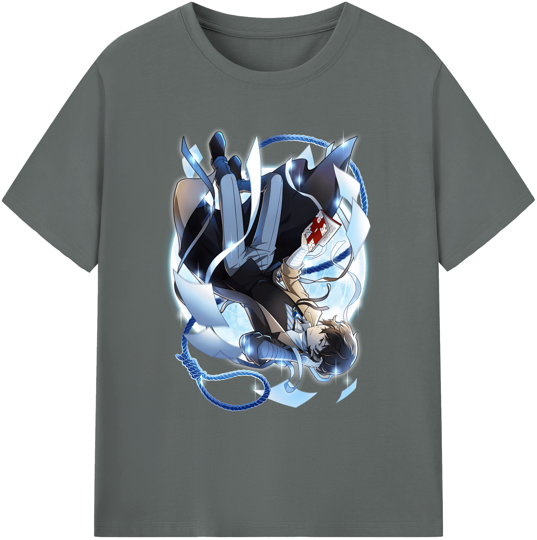 （画像用） 文豪ストレイドッグス Bungo Stray Dogs 綿100％ メンズ半袖Tシャツ｜肌触りやわらか＆通気性